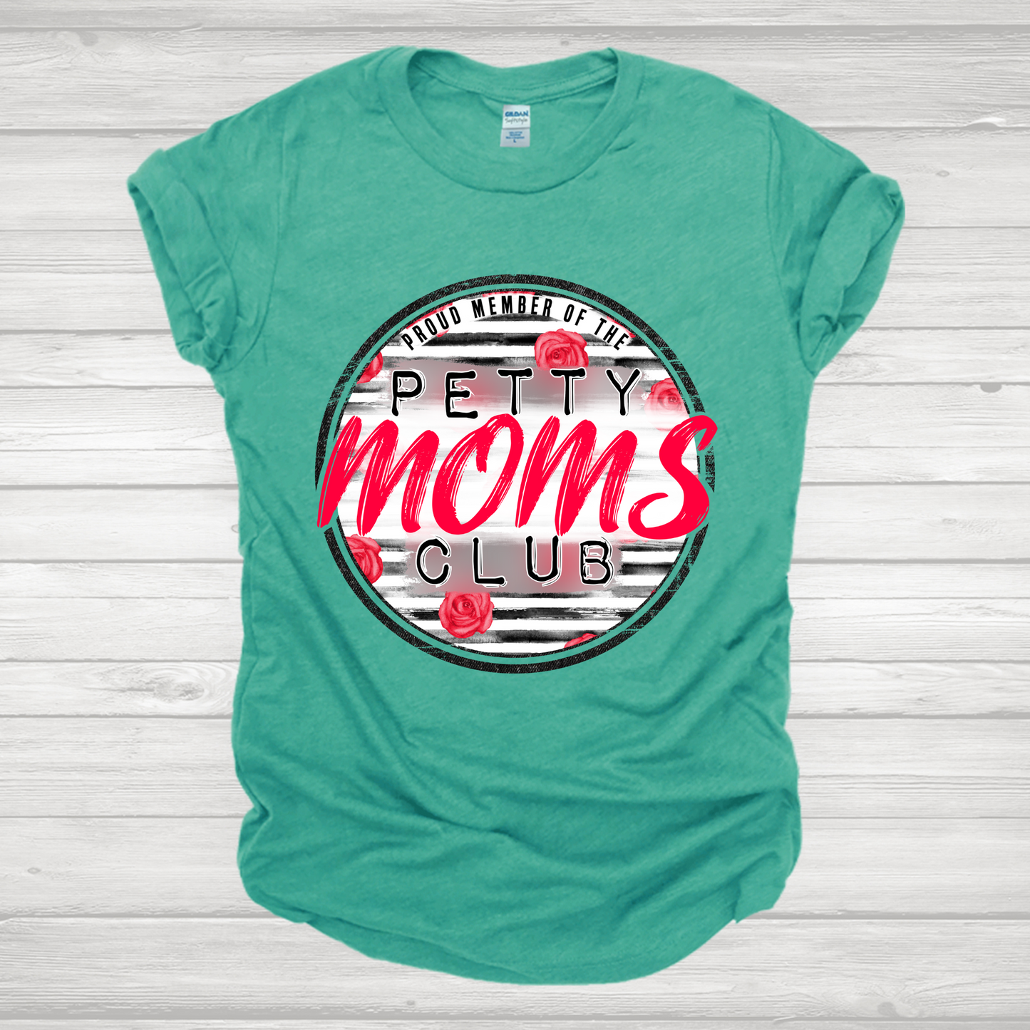 Petty Mom Circle /Red Transfer