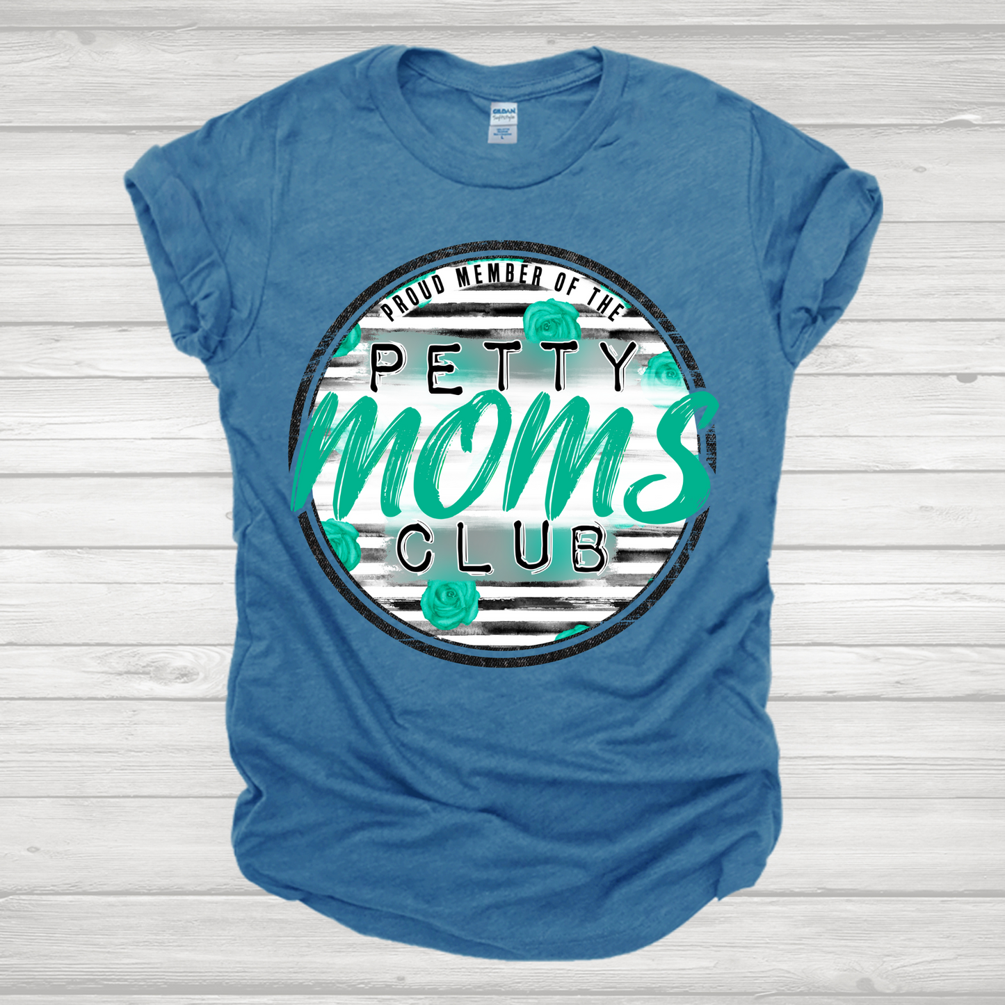 Petty Mom Circle /Turquoise Transfer