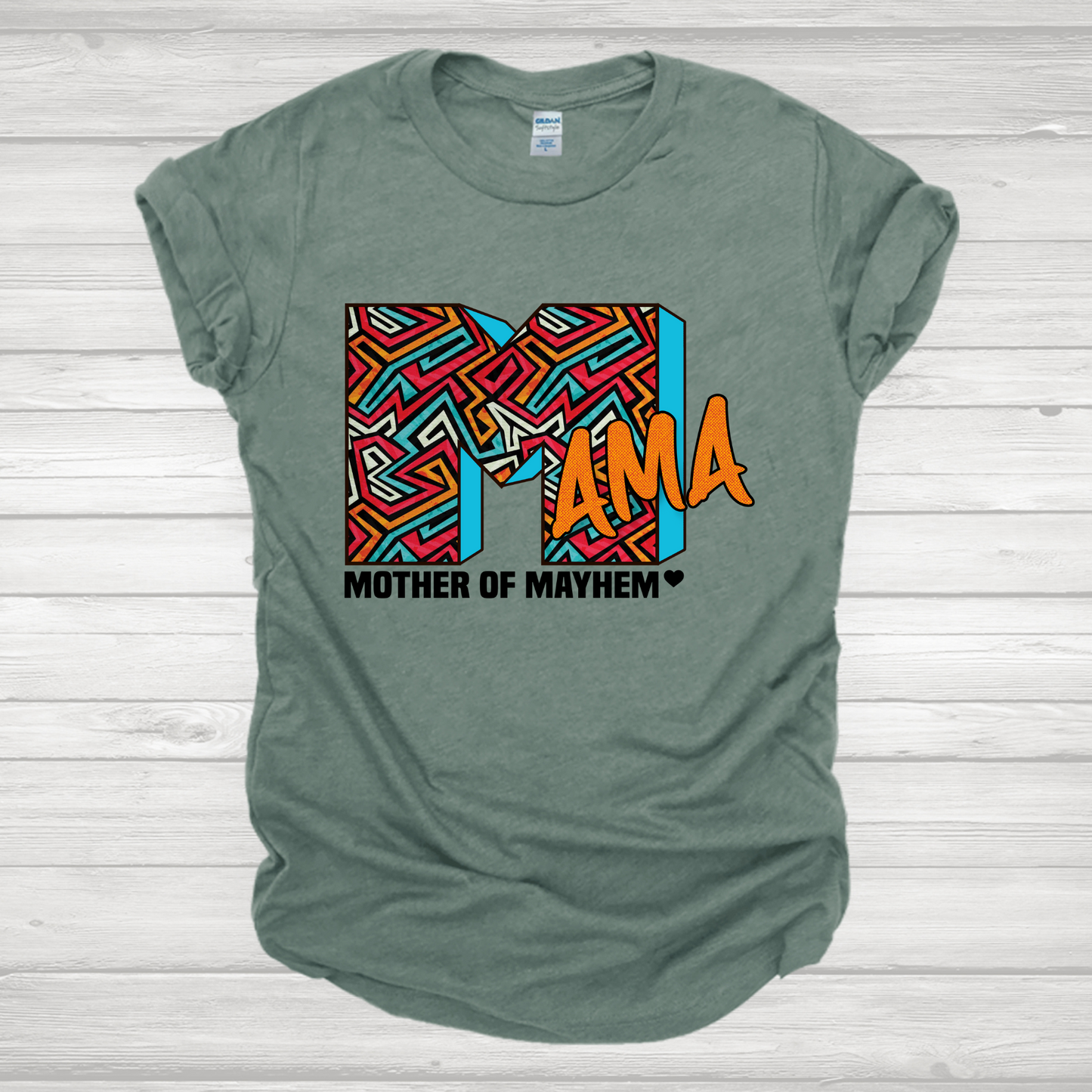 Mama Of Mayhem Retro Transfer