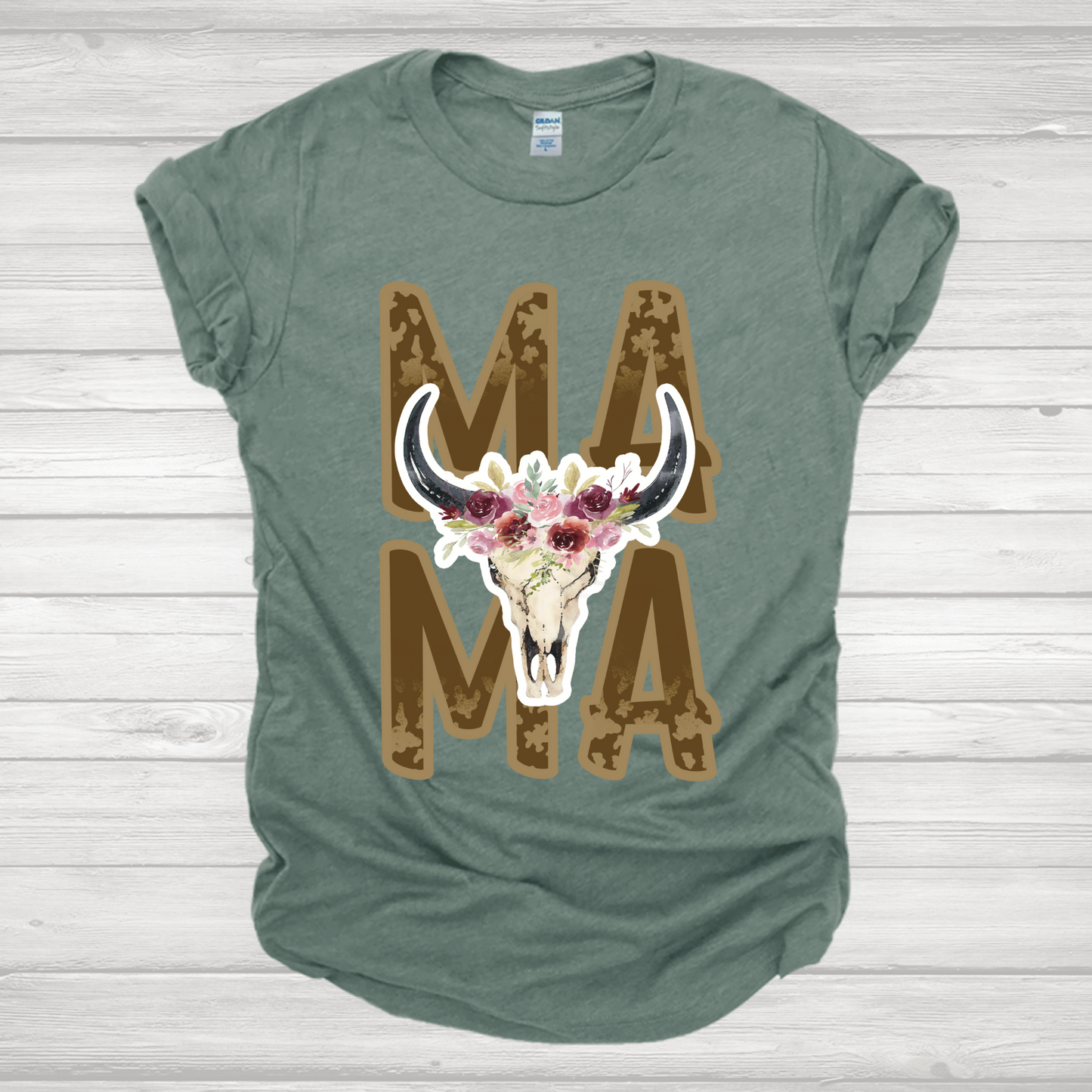 Mama Cow Skull Transfer