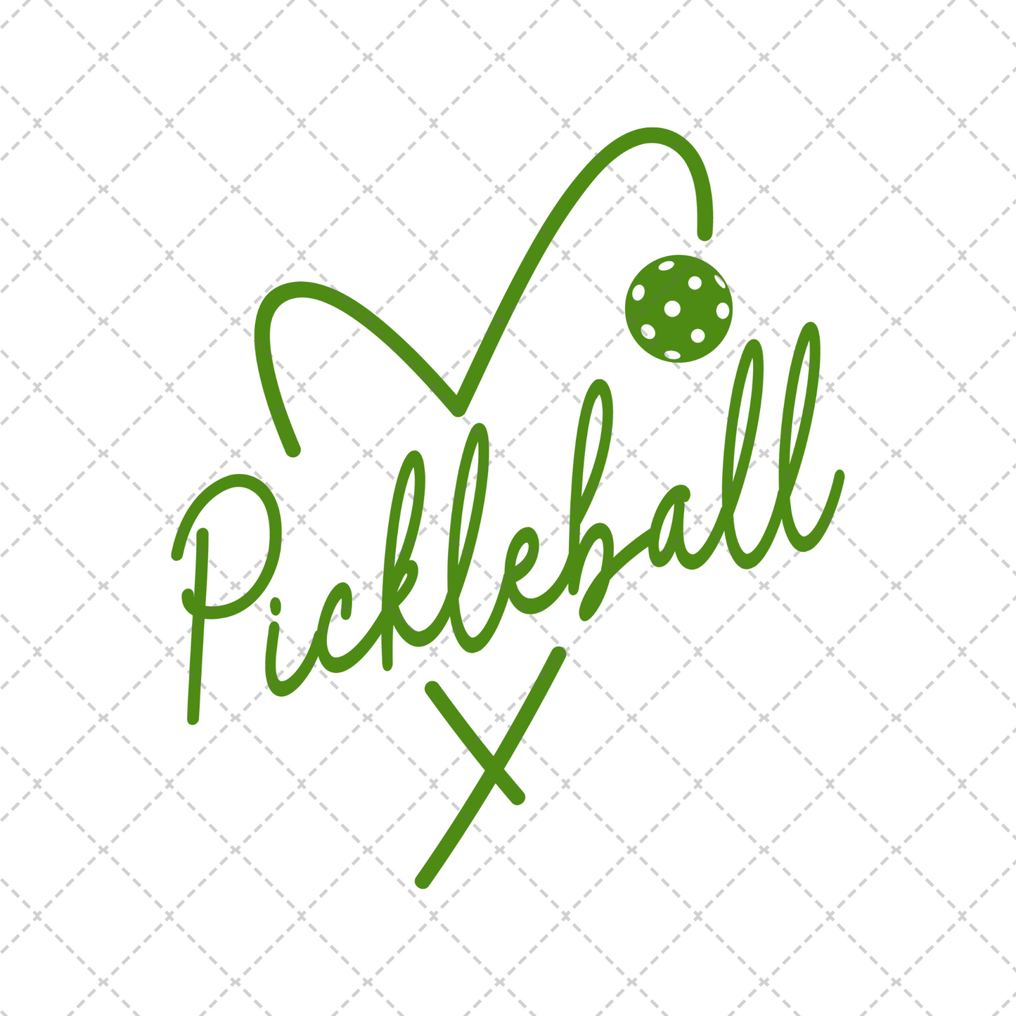 Pickleball Heart Transfer