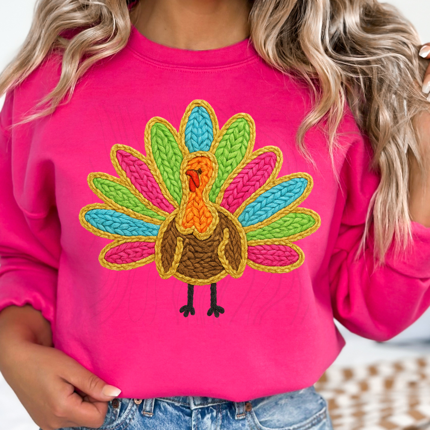 Colorful Turkey Transfer