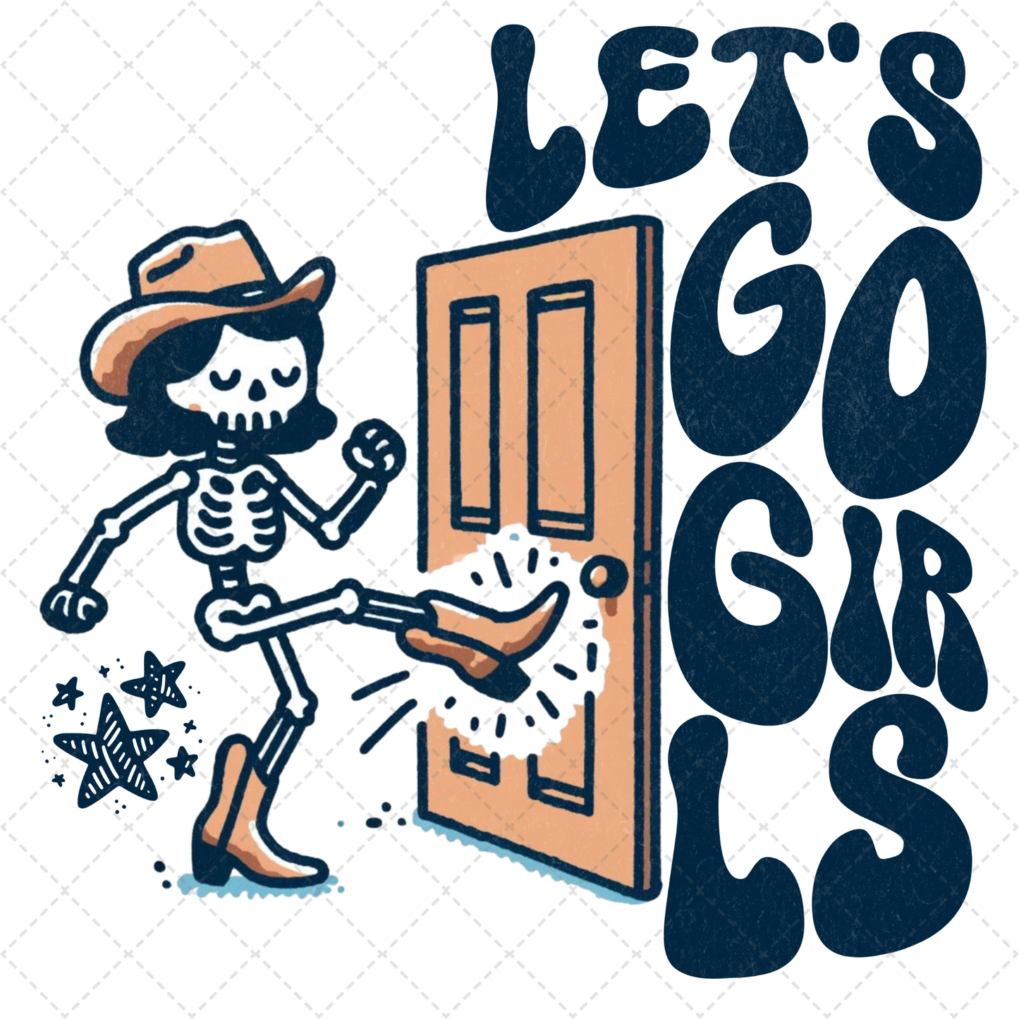 Let's Go Girls Transfer ** TWO PART* SOLD SEPARATELY**