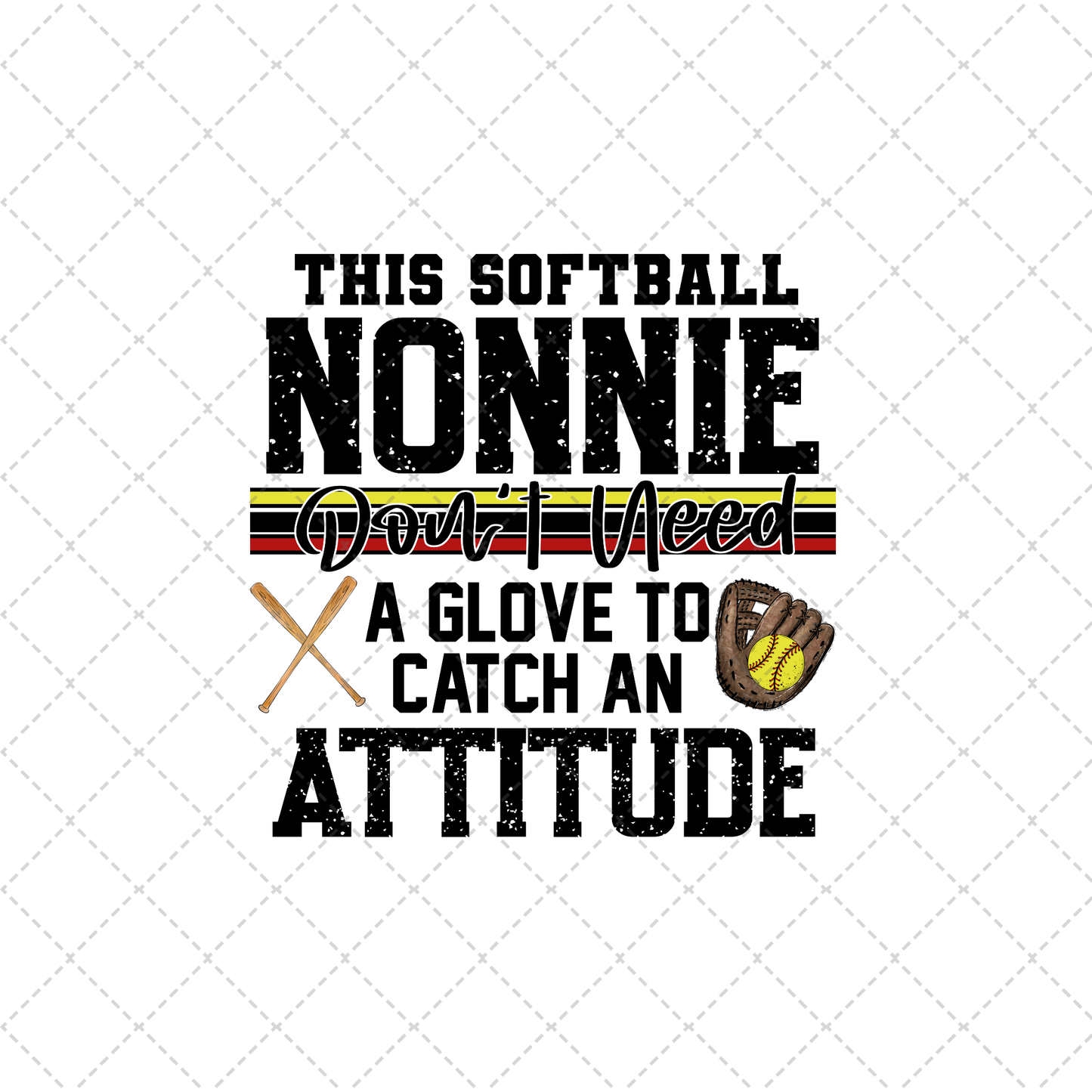 This Softball Nonnie Transfer ** TWO PART* SOLD SEPARATELY**