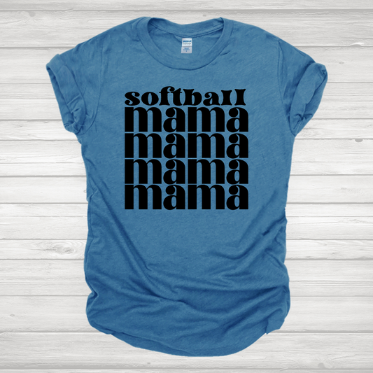 Softball Mama Retro Transfer