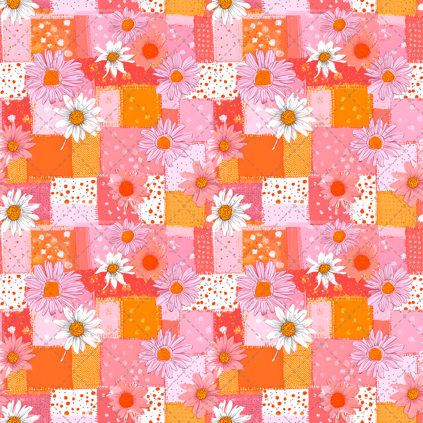 Pastel Daisy Seamless - Sublimation Tumbler Transfer