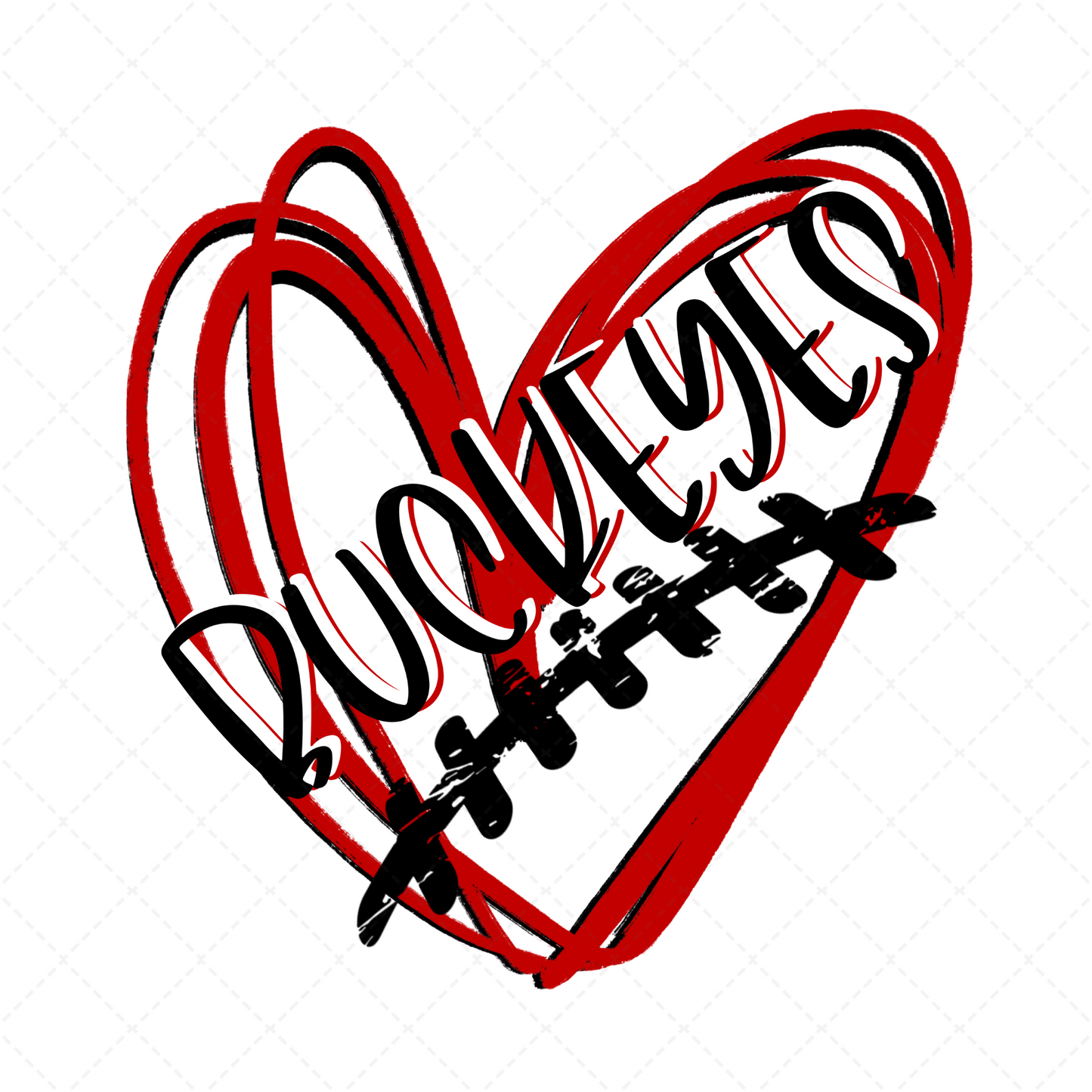 OH State Buckeyes Heart Transfer