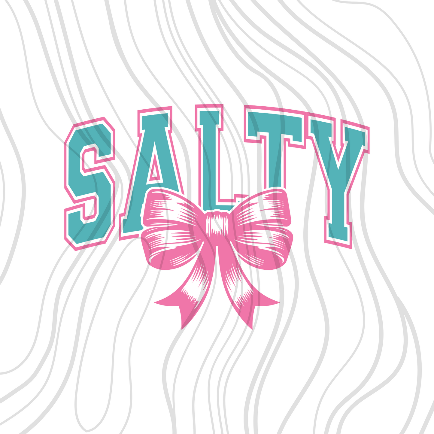 Salty Pink Coquette Transfer