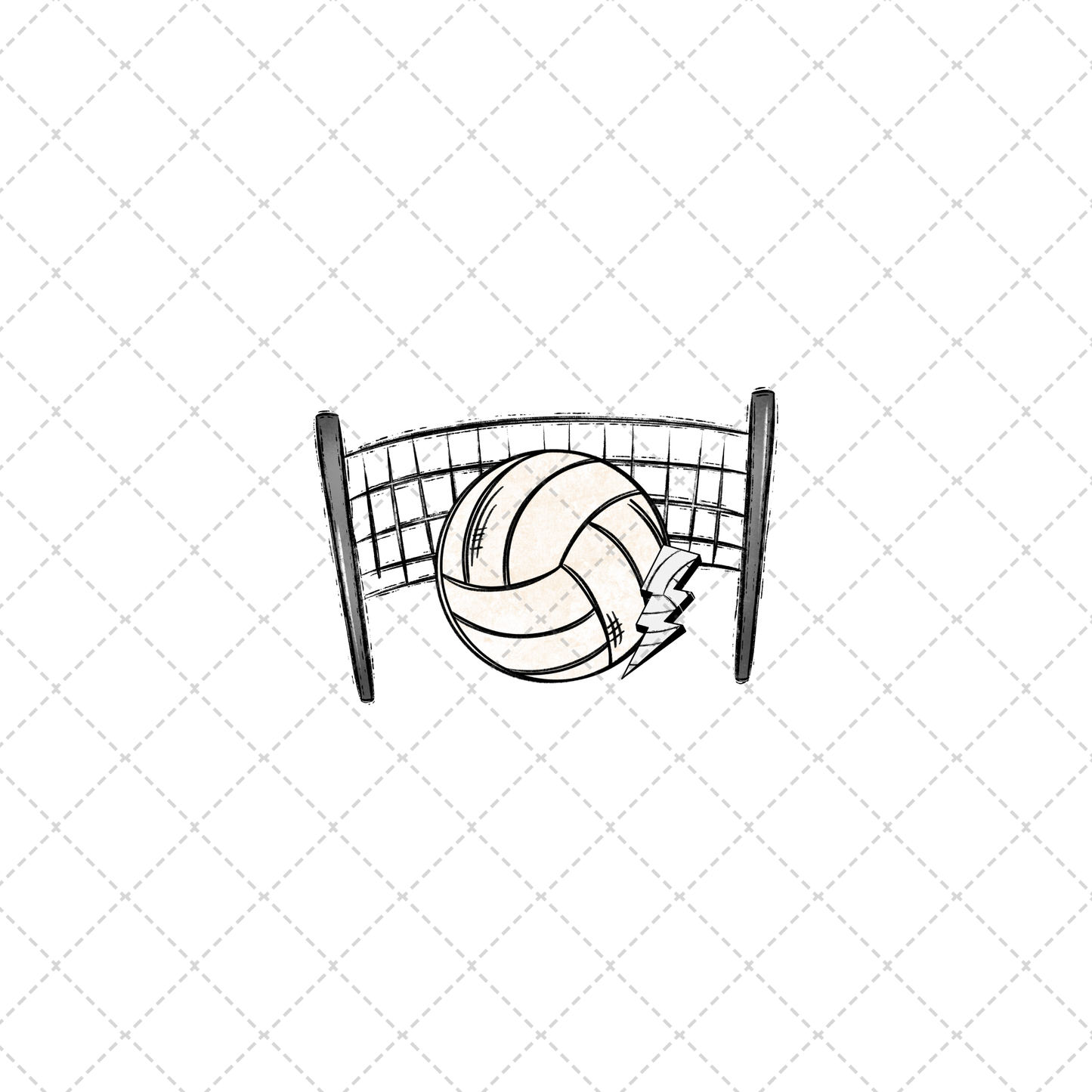 This Volleyball Mimi Transfer ** TWO PART* SOLD SEPARATELY**