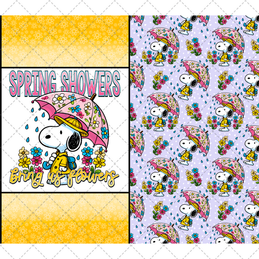 Spring Showers Tumbler Wrap