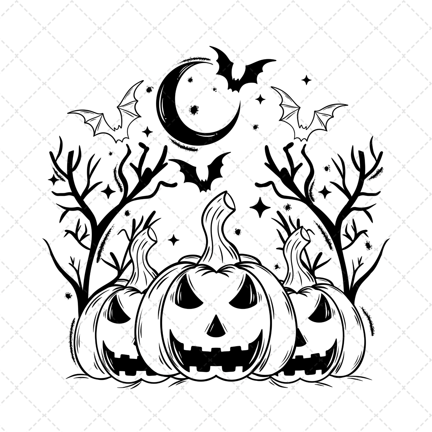 Halloween Scene Single Color Transfer