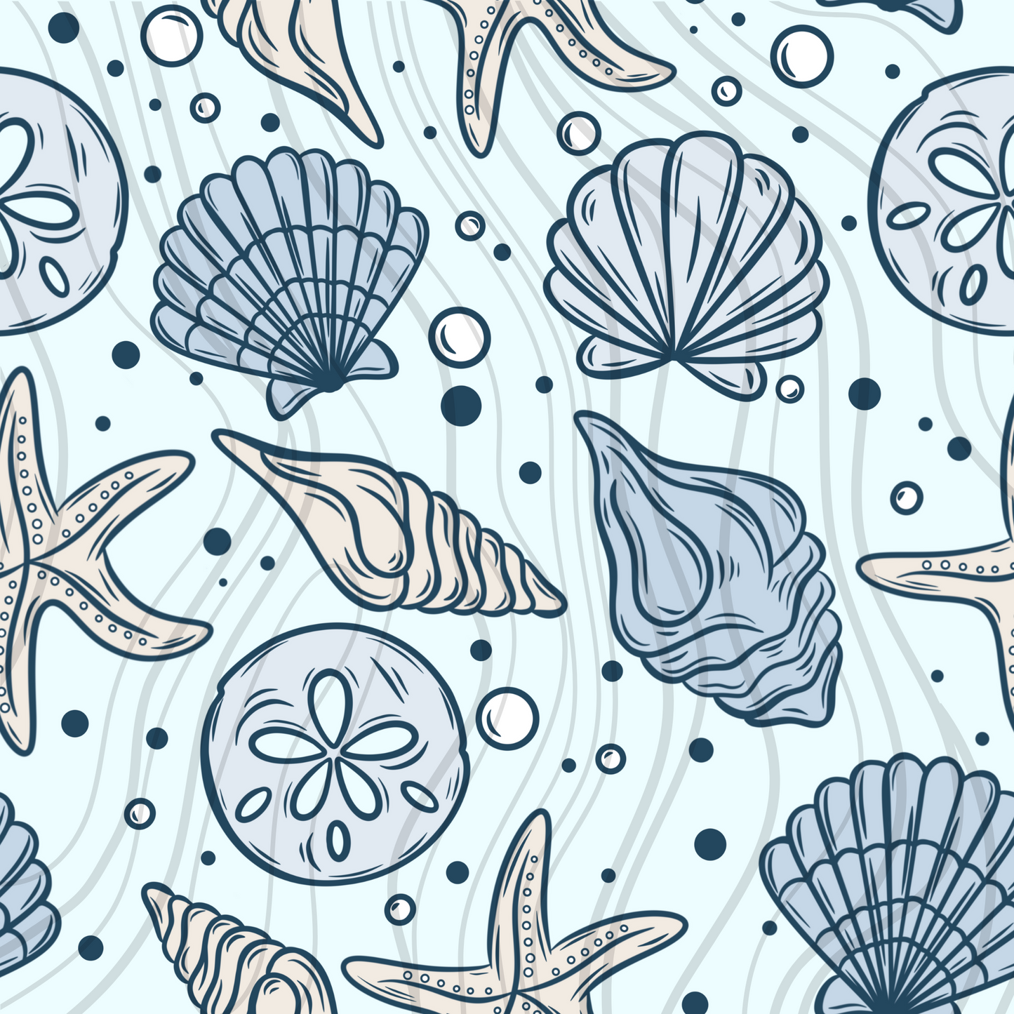 Blue Shells Seamless