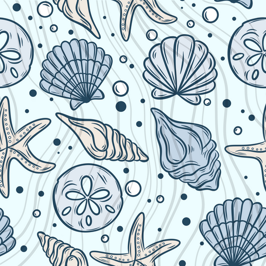 Blue Shells Seamless