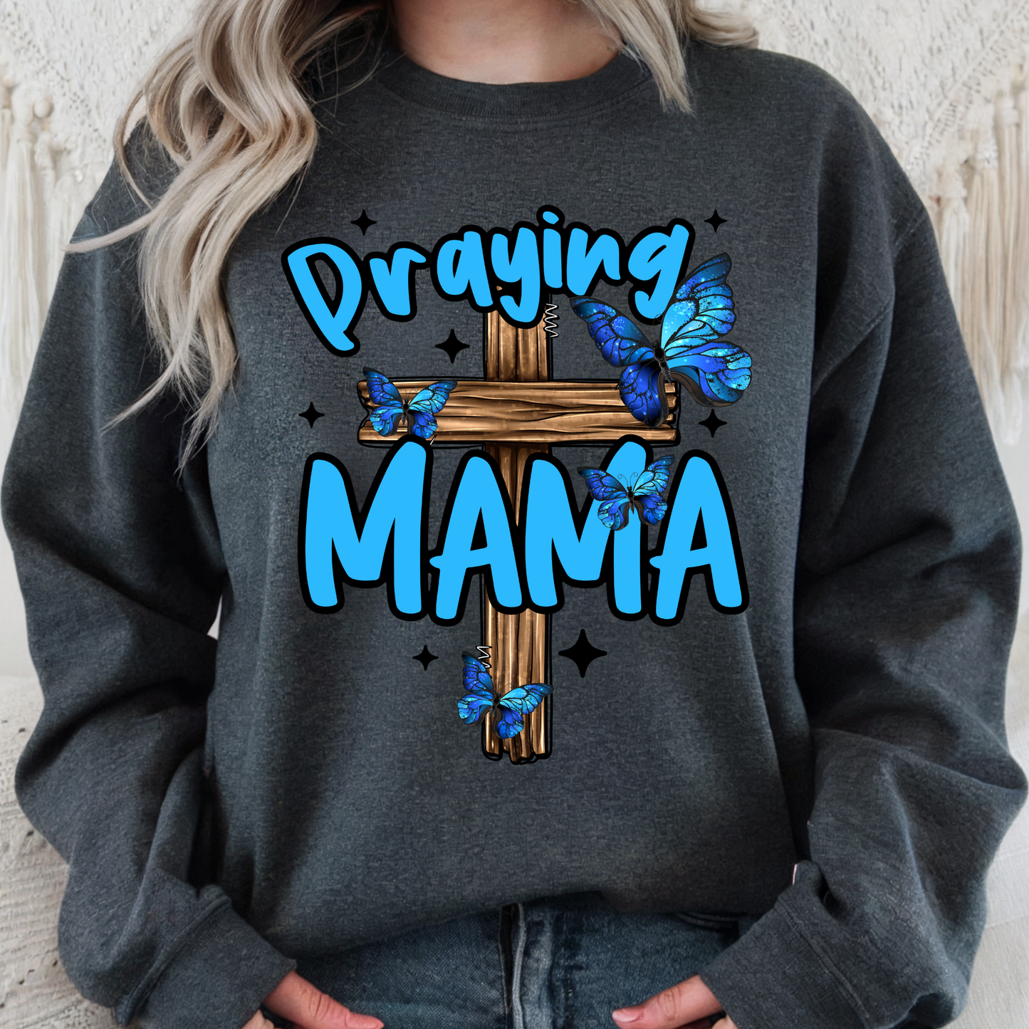 Butterfly Praying Mama Transfer