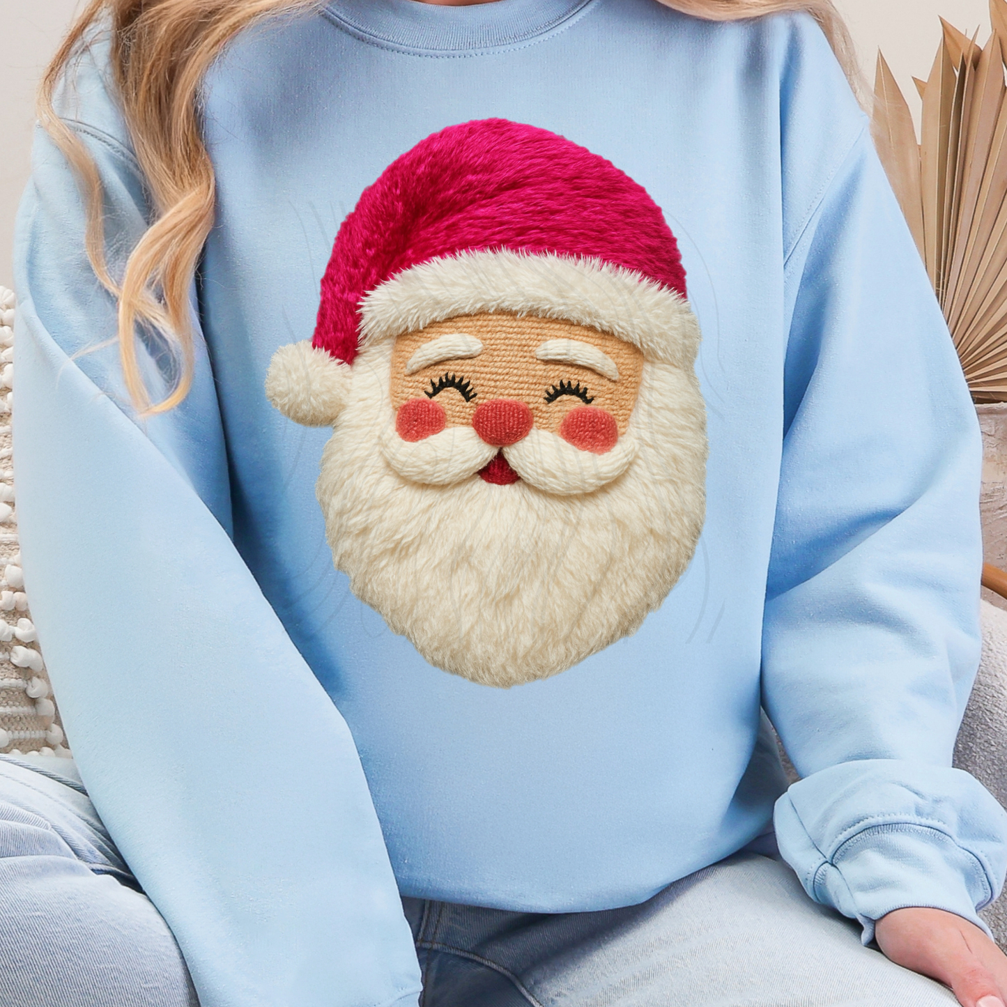 Pink Yarn Santa Transfer**SOLD SEPARATELY**