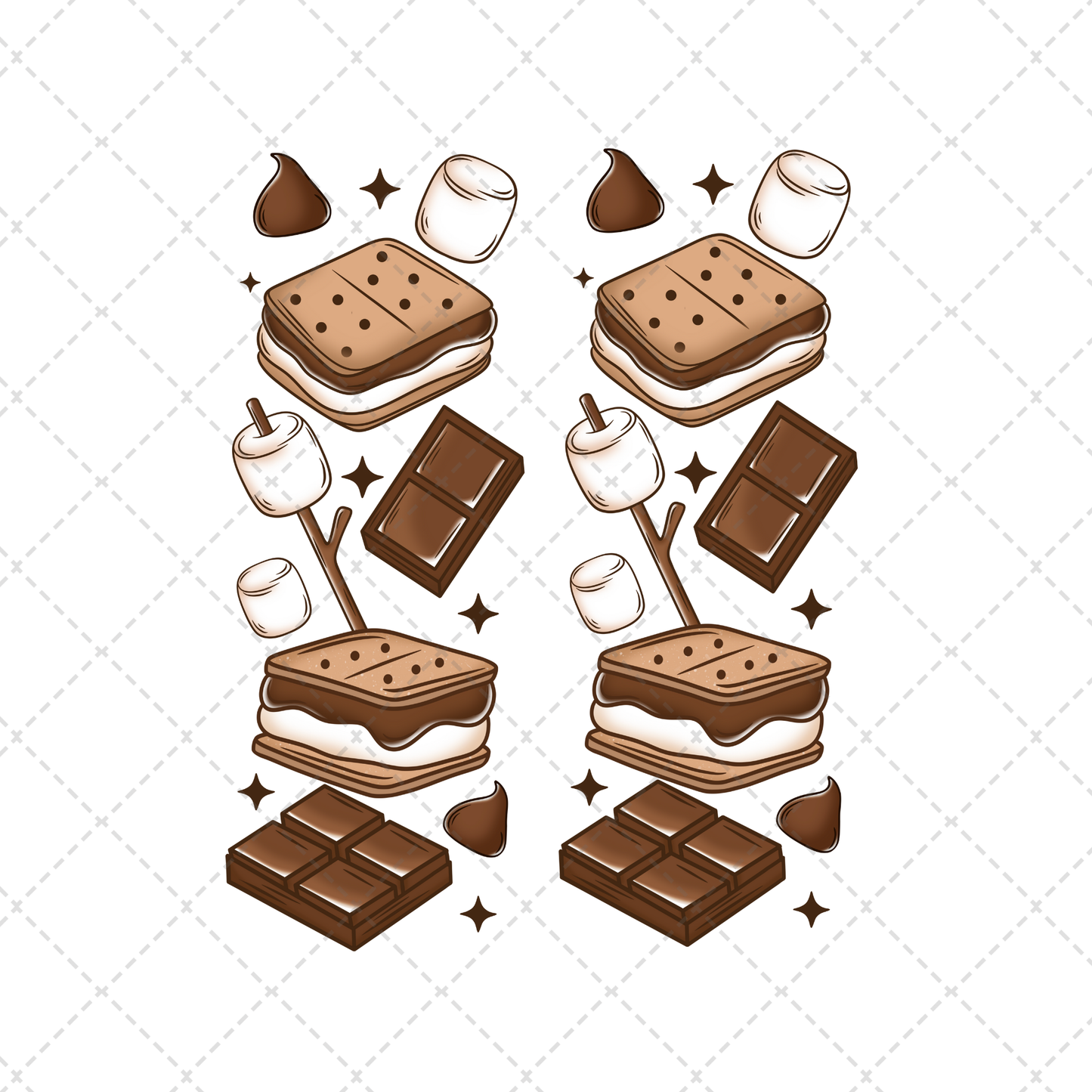 Campfire And Smores Transfer **TWO PART* SOLD SEPARATELY**