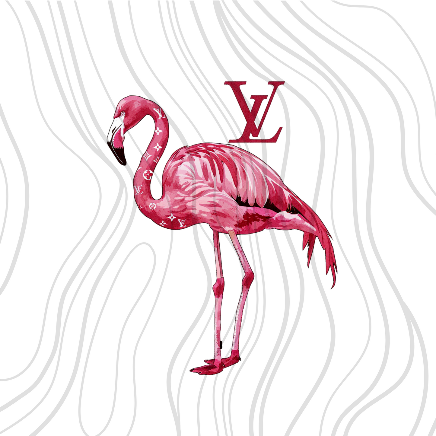 Bougie Flamingo Transfer