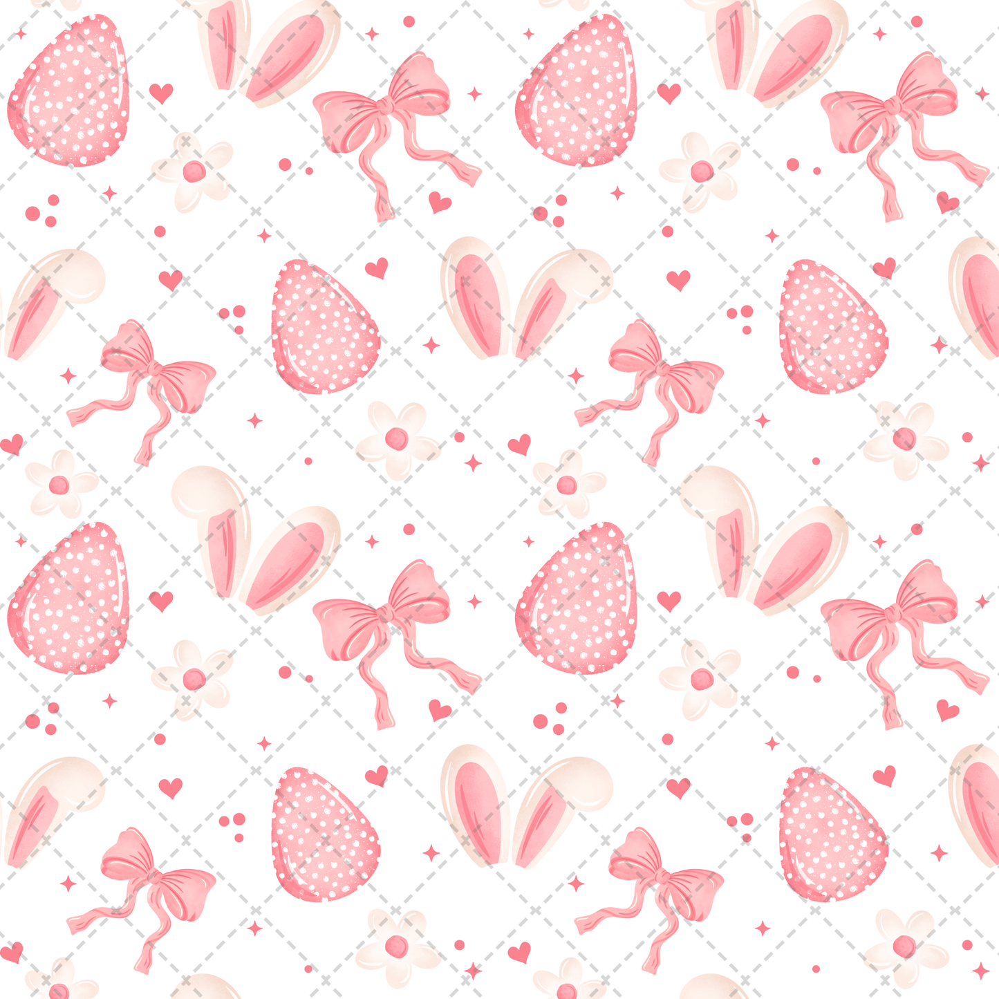 Pink Easter Seamless Transfer