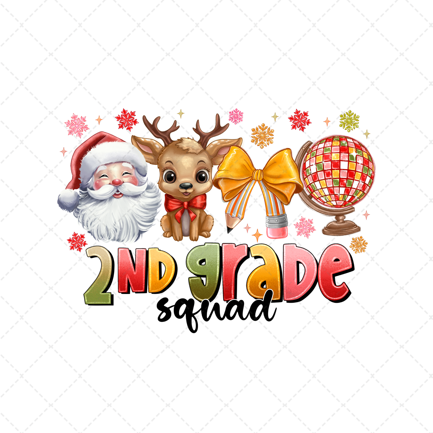 2nd Grade Squad Christmas Transfer
