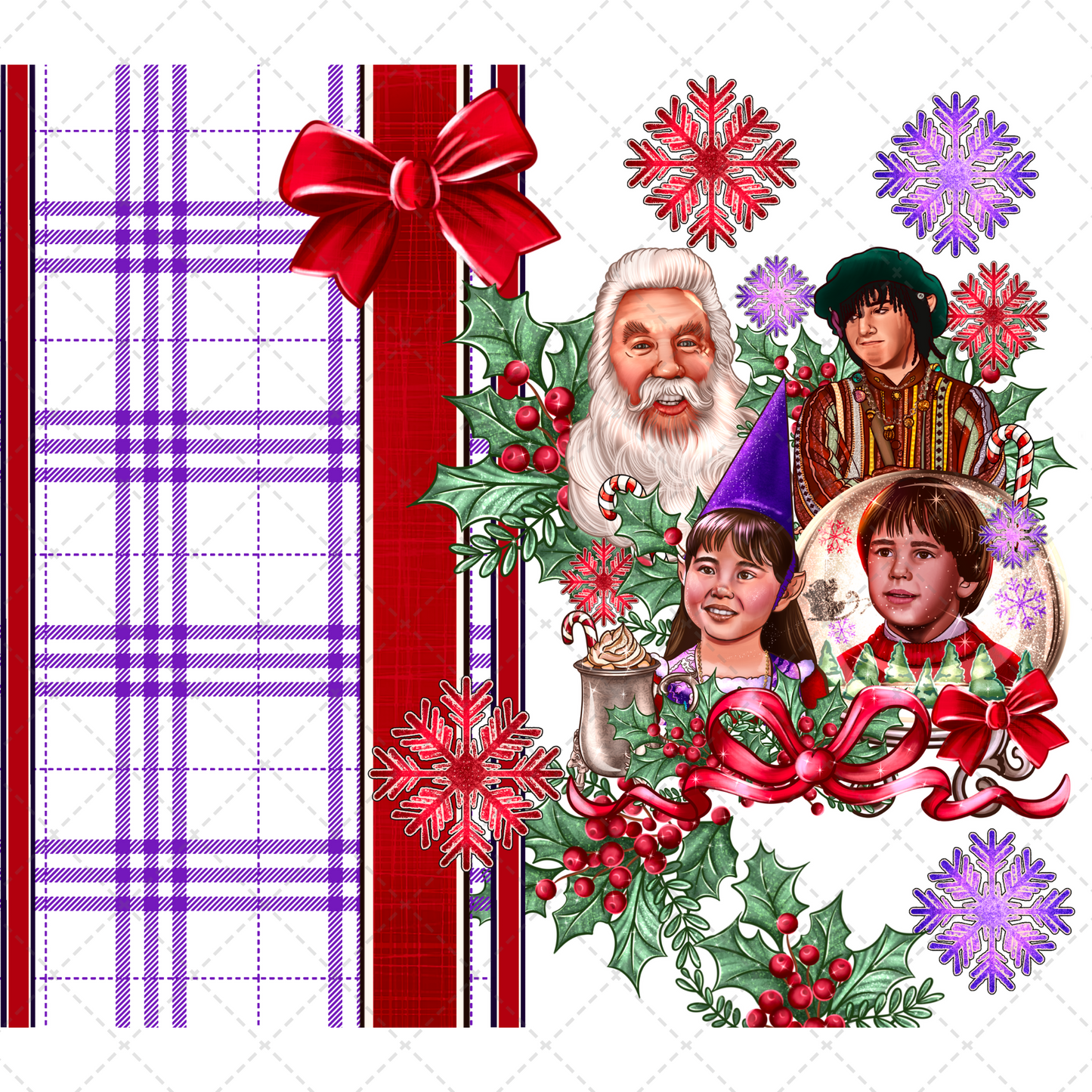 Santa Clause Tumbler Tansfer