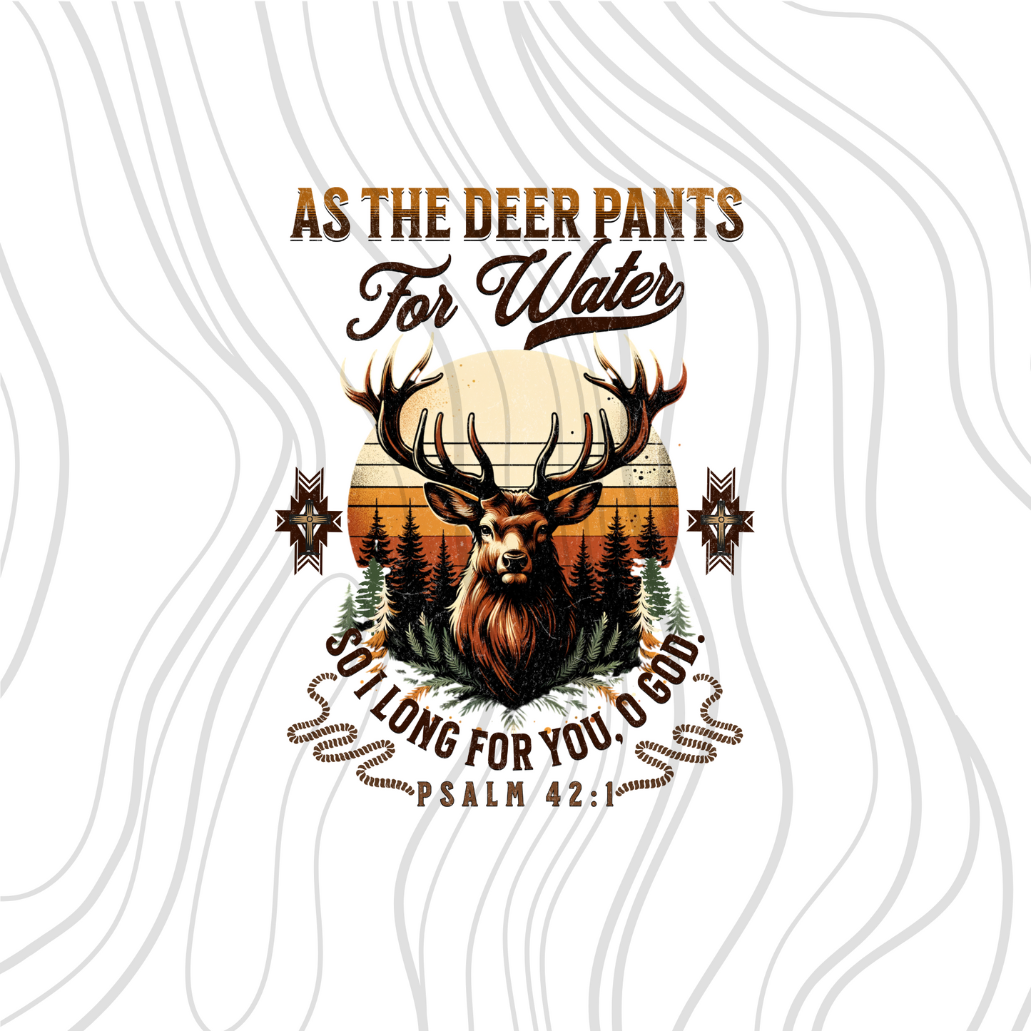 Deer Pants Transfer ** TWO PART* SOLD SEPARATELY**