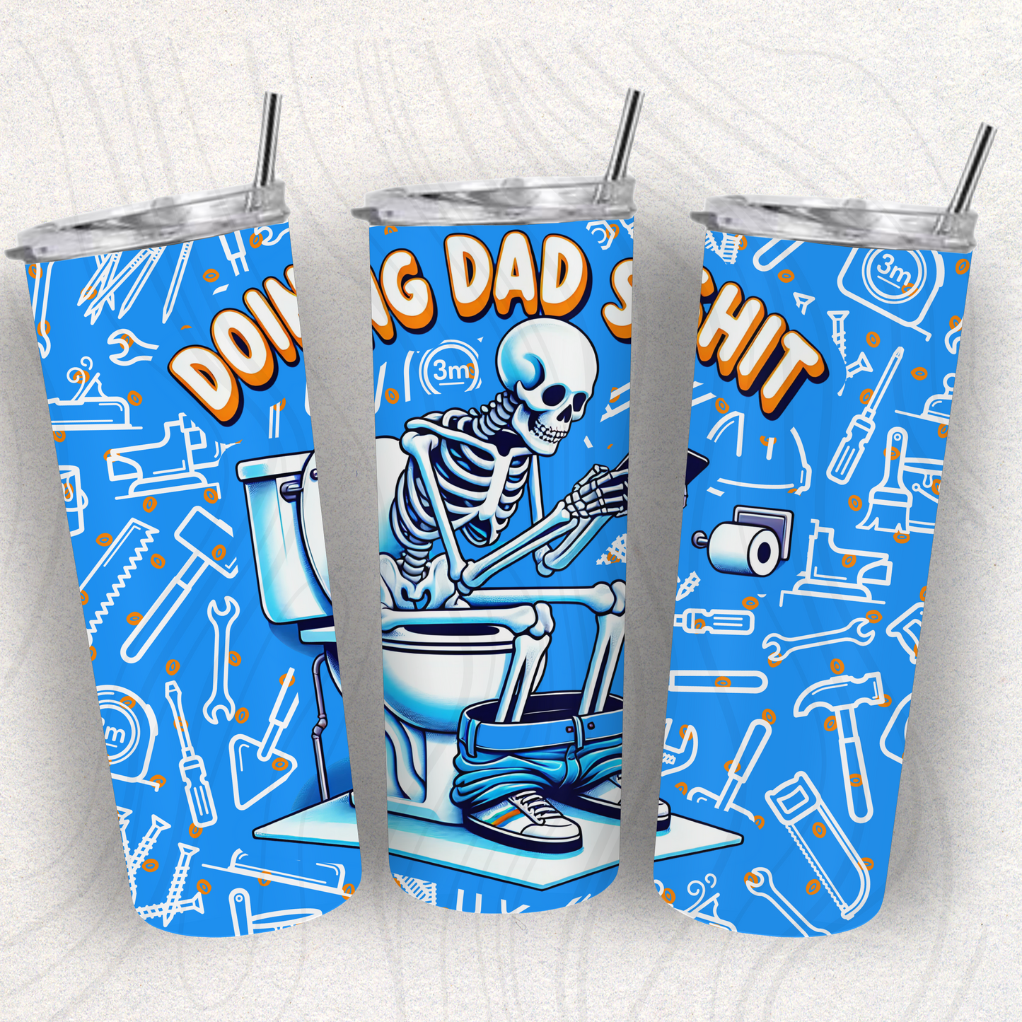 Dad Shit Tumbler Wrap Transfer