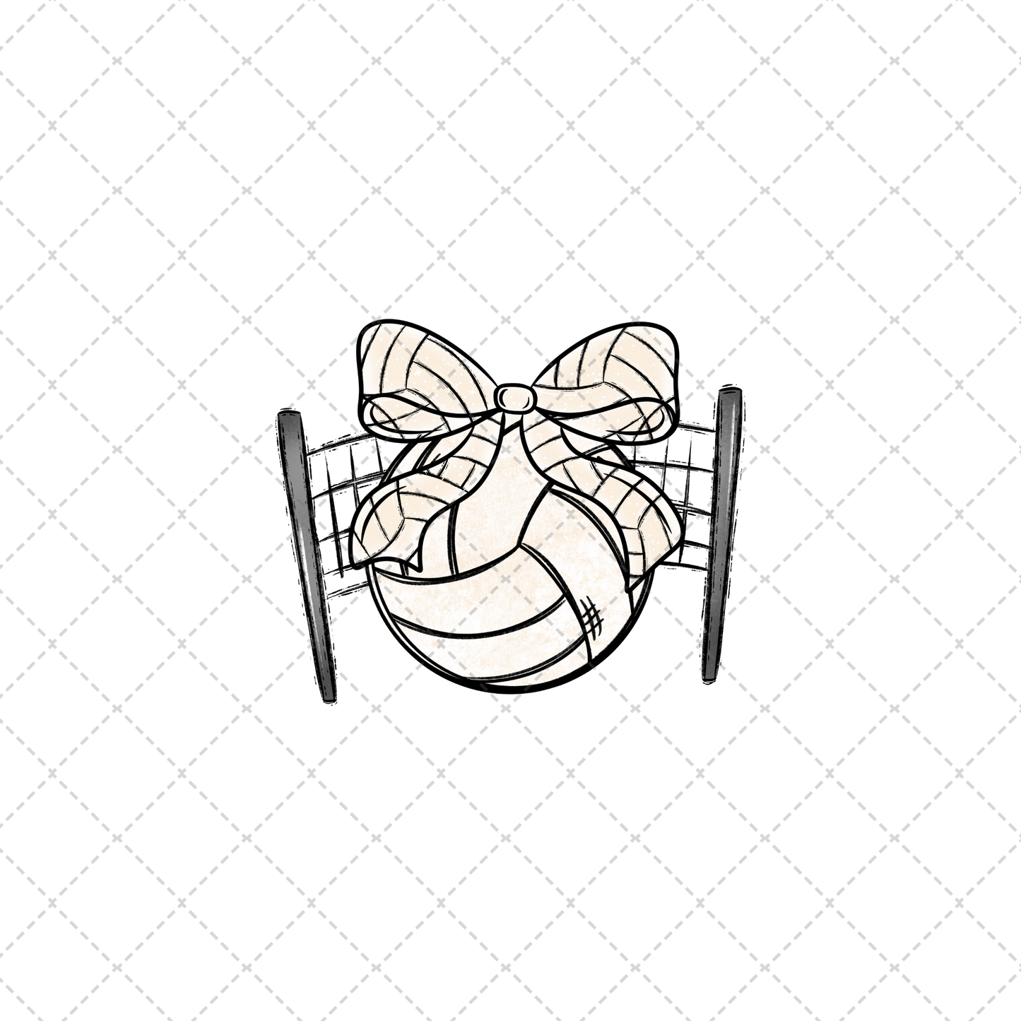 This Volleyball Mimi Transfer ** TWO PART* SOLD SEPARATELY**