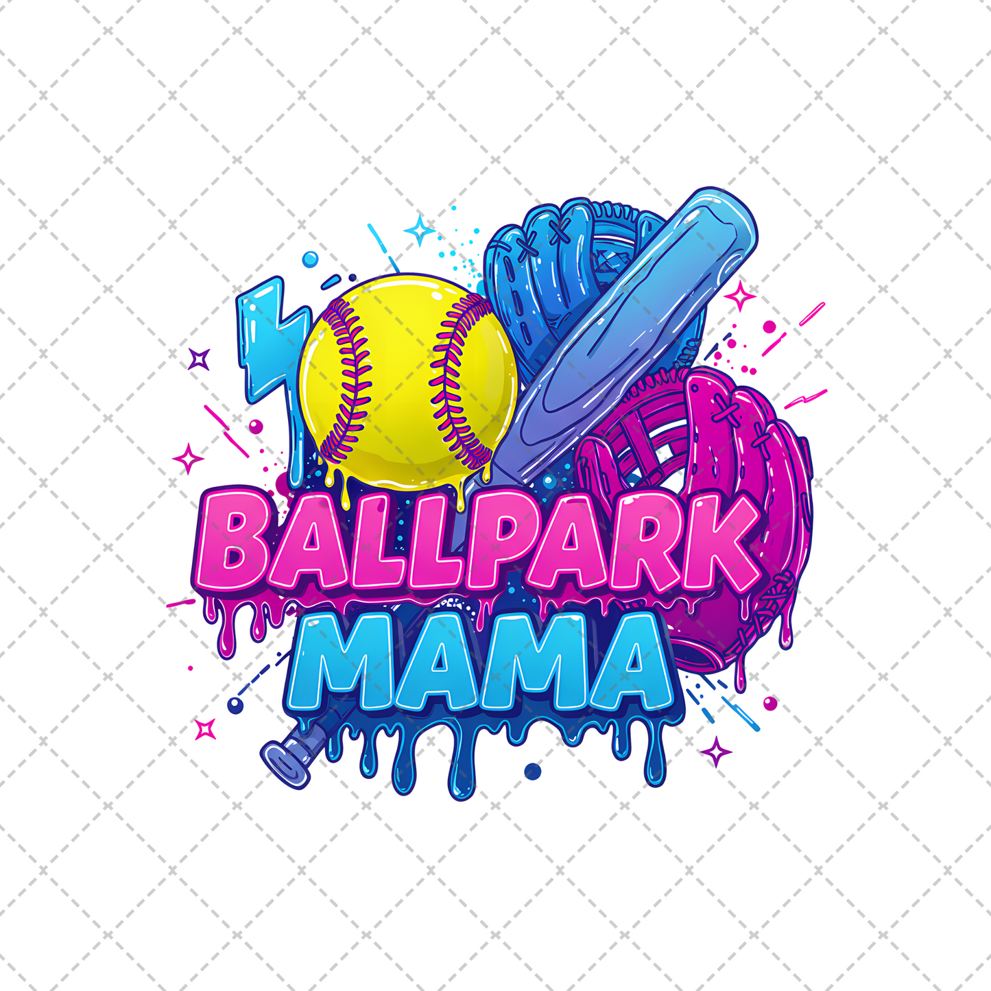 Ballpark Mama Softball Transfer