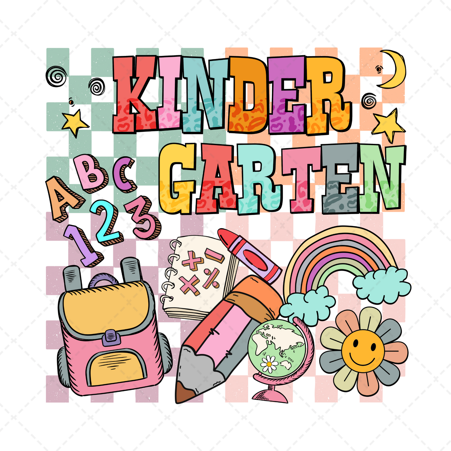 Kindergarten Retro Transfer