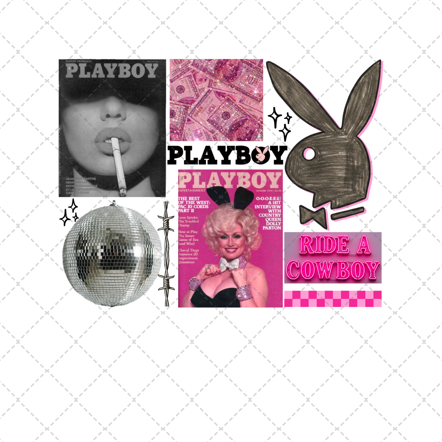 Playboy Collage Transfer