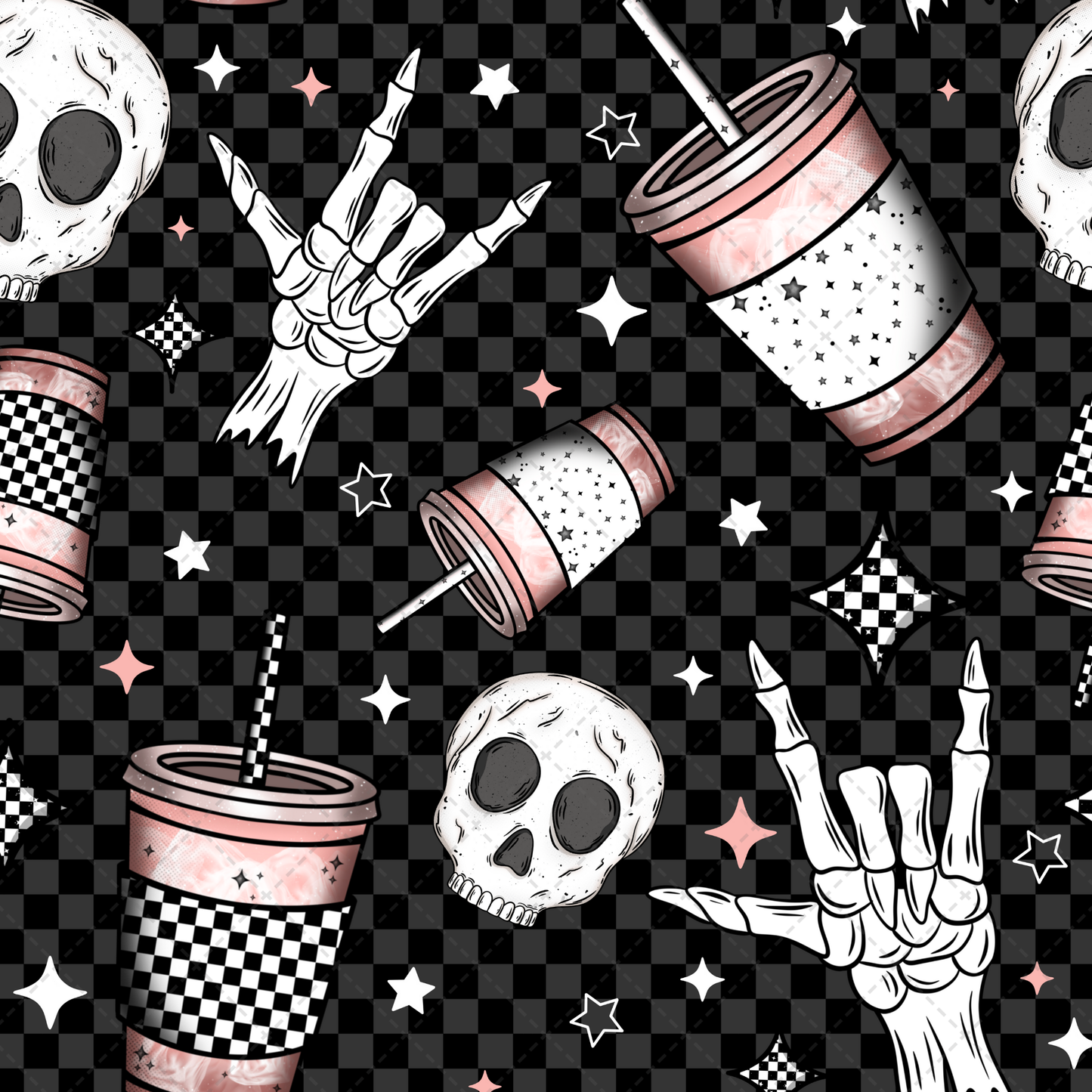 Overcaffeinated Seamless Tumbler Wrap