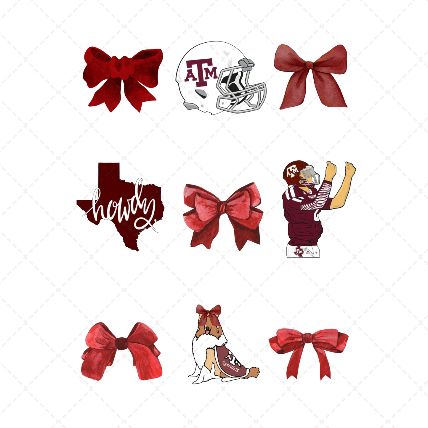 TX Aggies Coquette Transfer