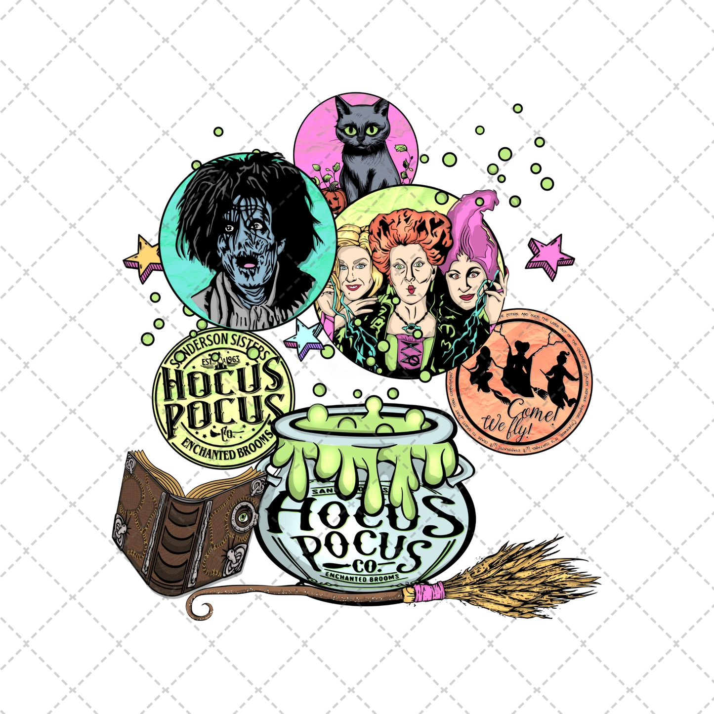 Enchanted Brooms ** TWO PART* SOLD SEPARATELY** Transfer