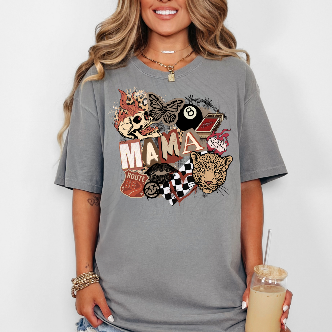 Cheetah Retro Mama Transfer