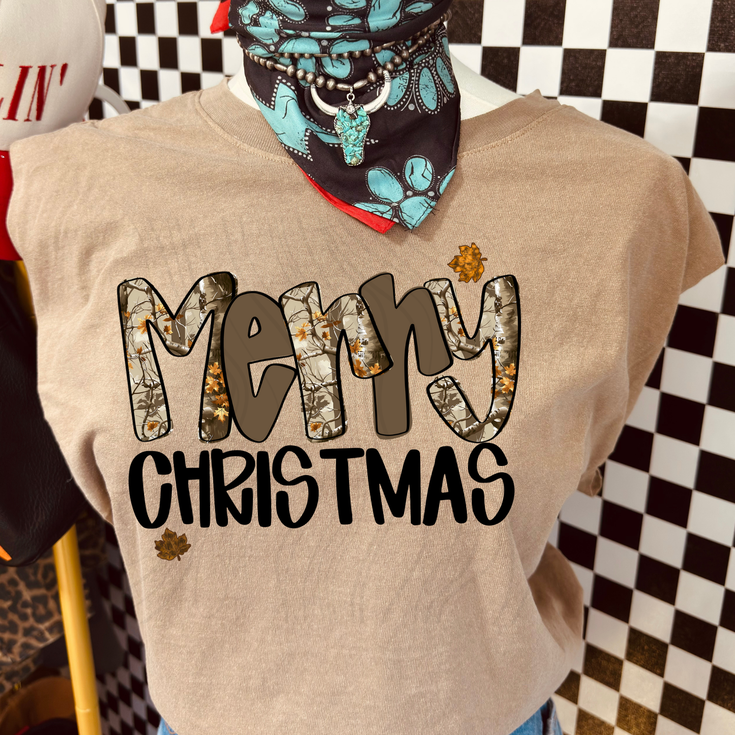 Merry Christmas Camo Transfer