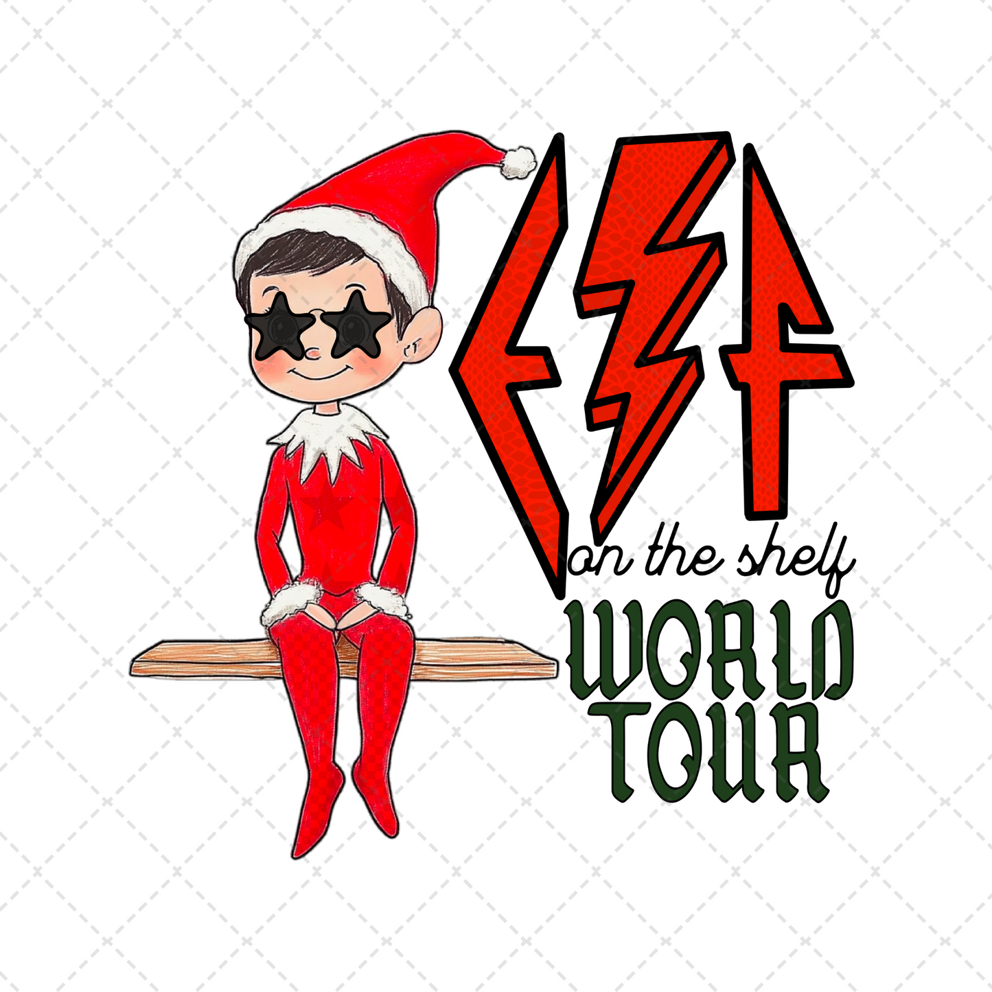 Boy Elf World Tour Transfer ** TWO PART* SOLD SEPARATELY**