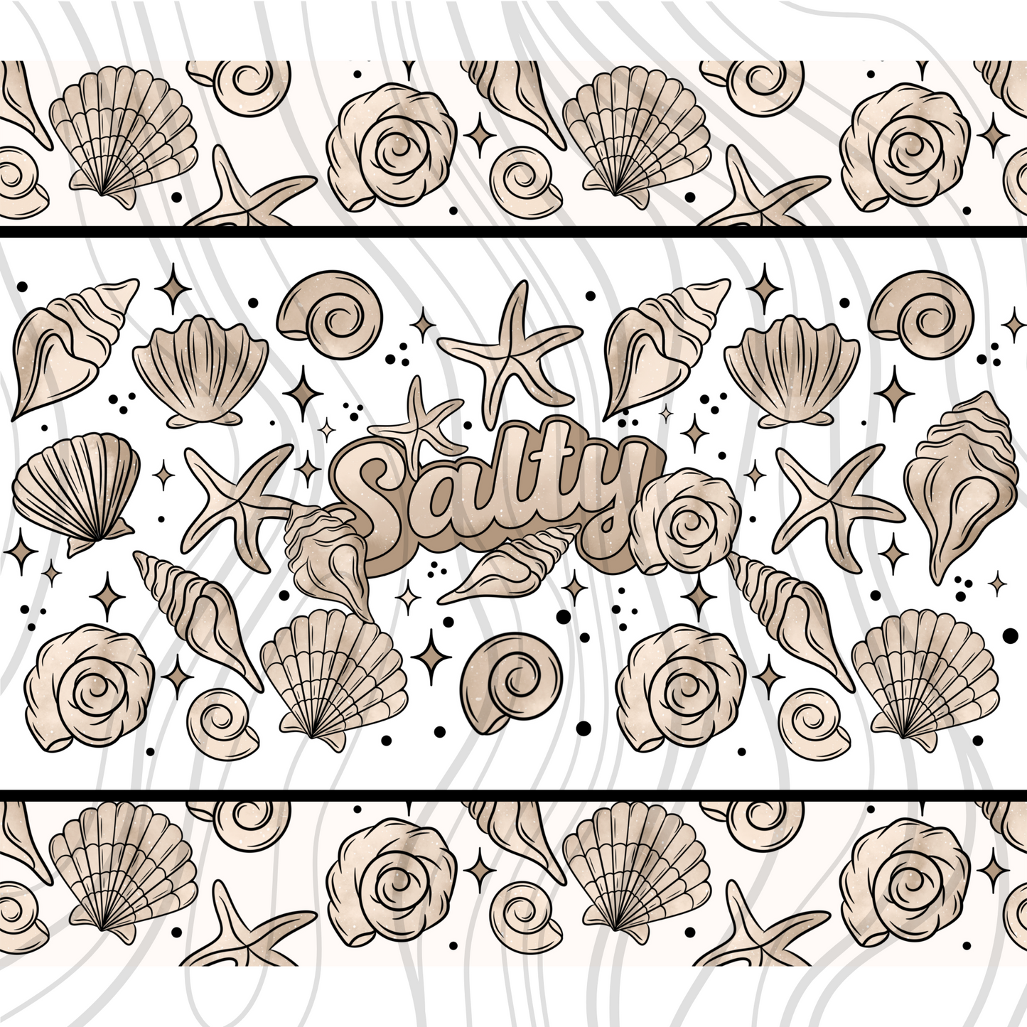 Salty Shells Tumbler Wrap