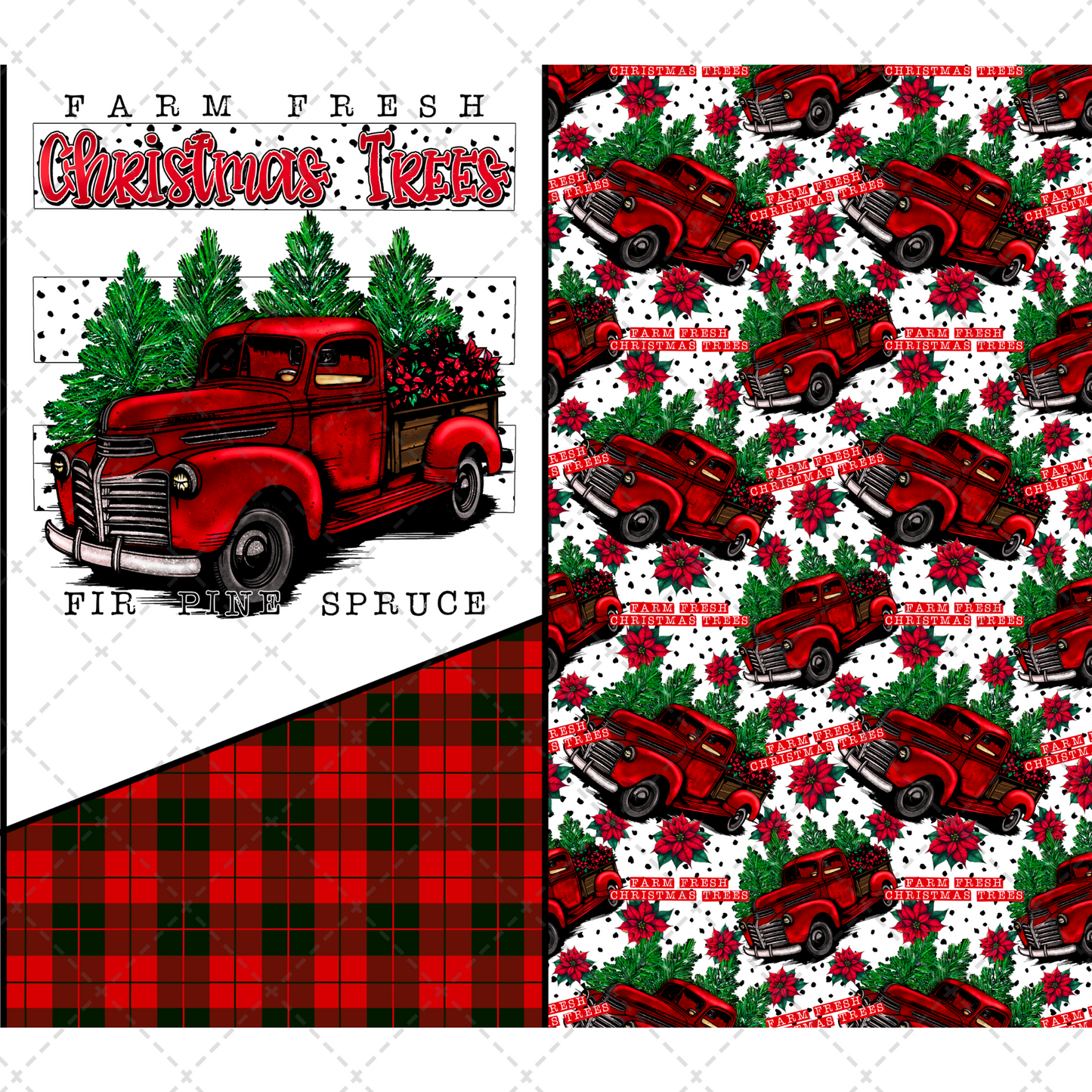 Farm Fresh Christmas Tree Tumbler Wrap