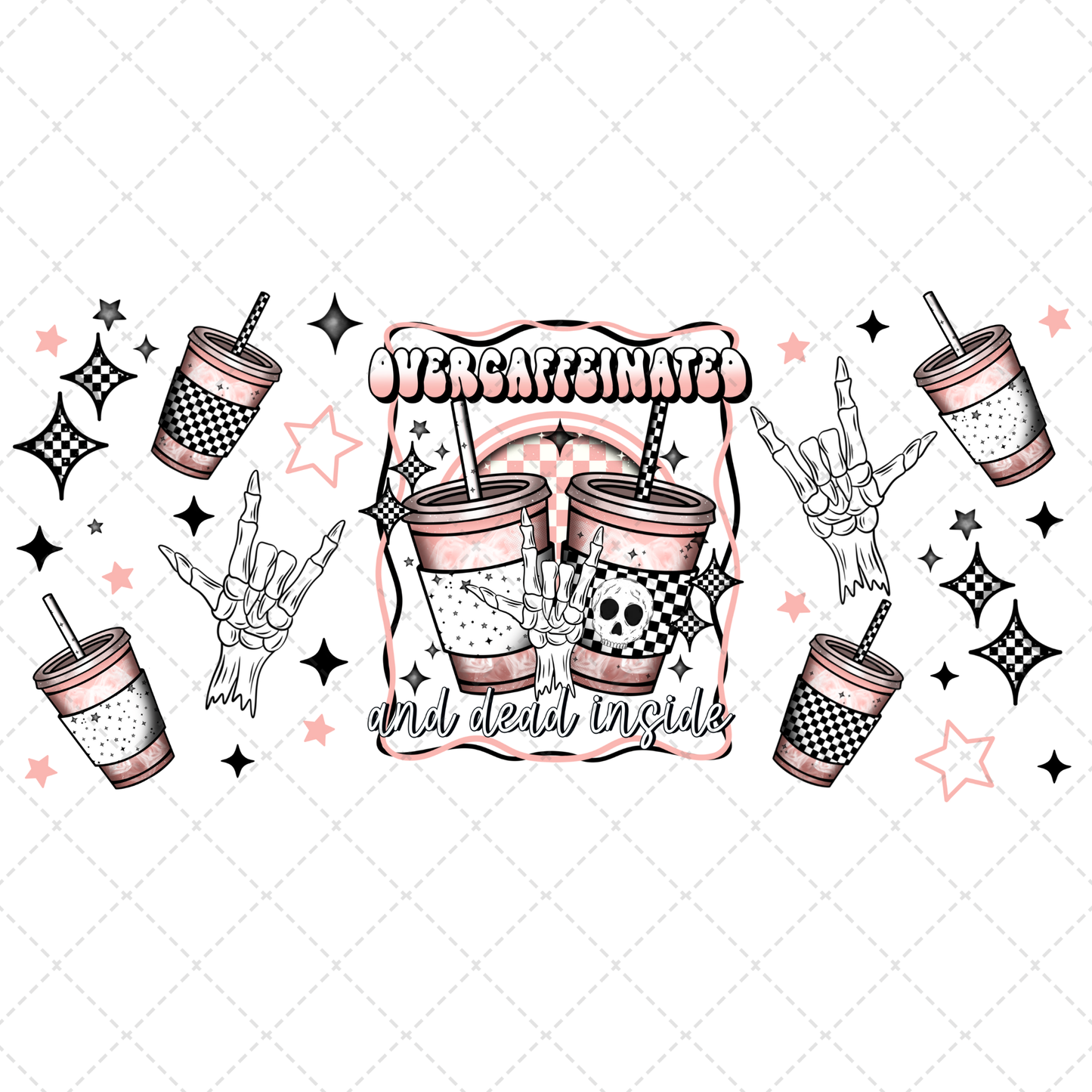 Overcaffeinated 16oz Libbey Wrap