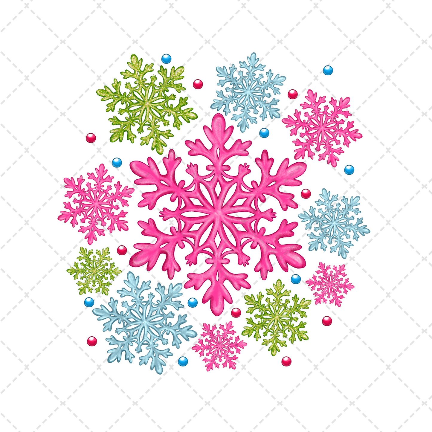 Pink Snowflake Transfer
