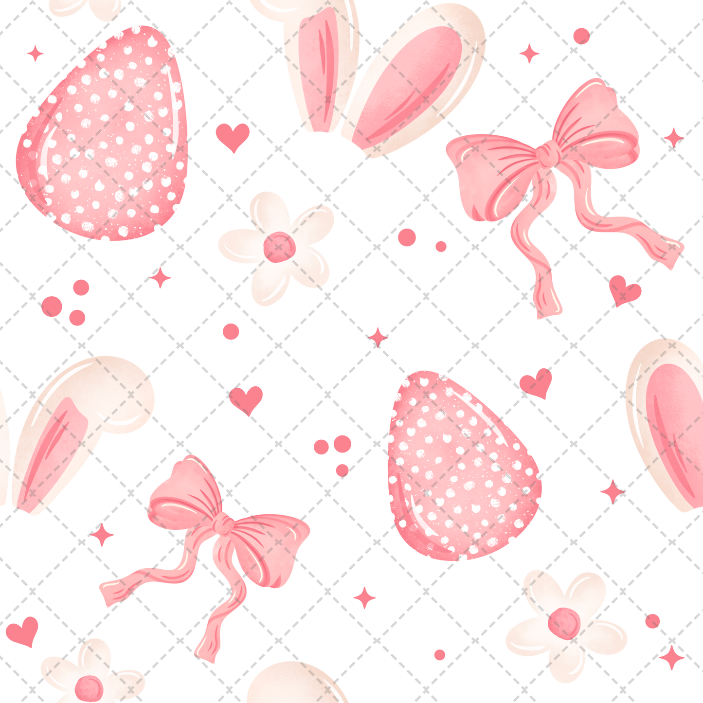 Pink Easter Seamless Transfer