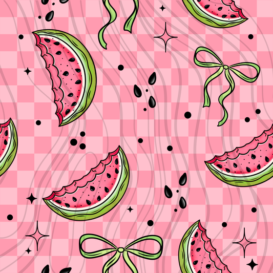 Watermelon Bow Seamless