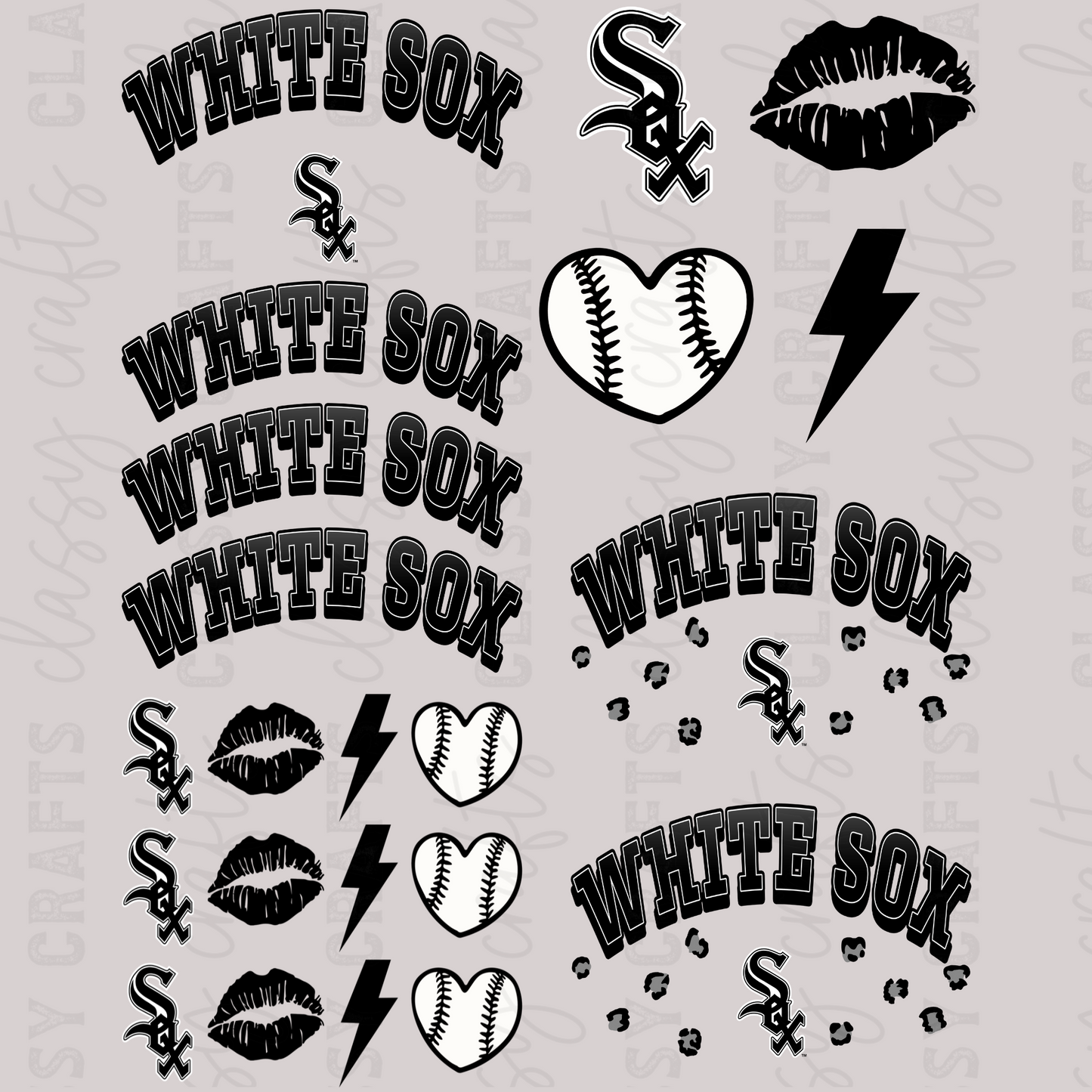 White Sox - 30x24 - MINI PREMADE GANG SHEET