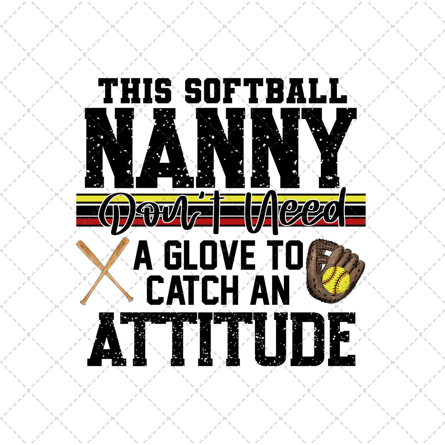 This Softball Nanny Transfer ** TWO PART* SOLD SEPARATELY**