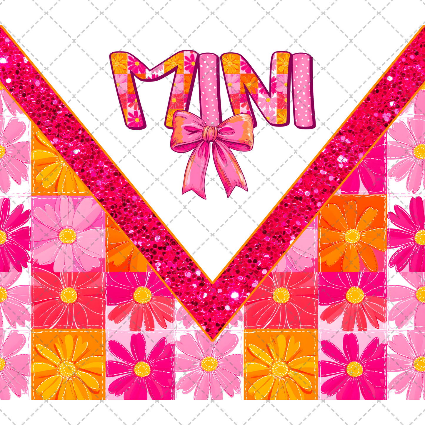 Pink Floral Mini Tumbler Wrap