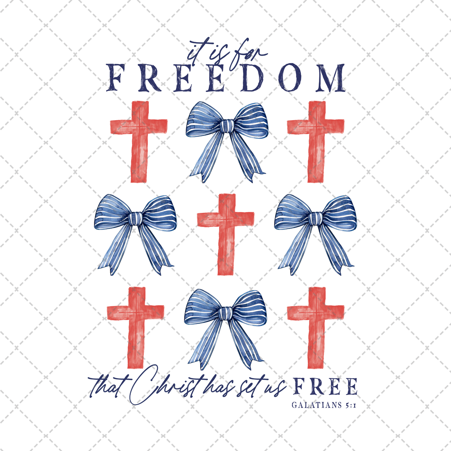 Coquette & Crosses Transfer