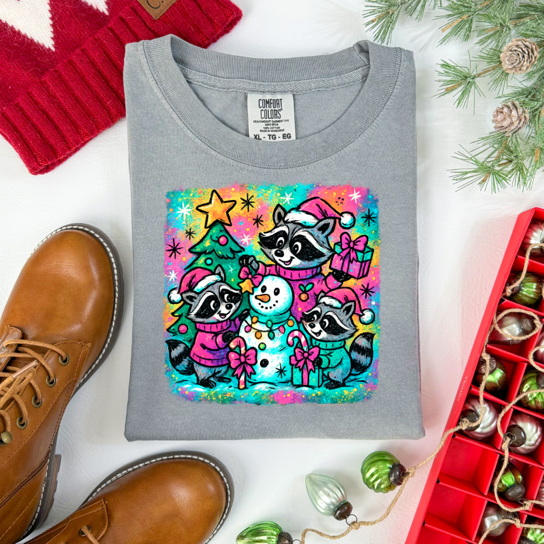 Watercolor Raccoon Transfer