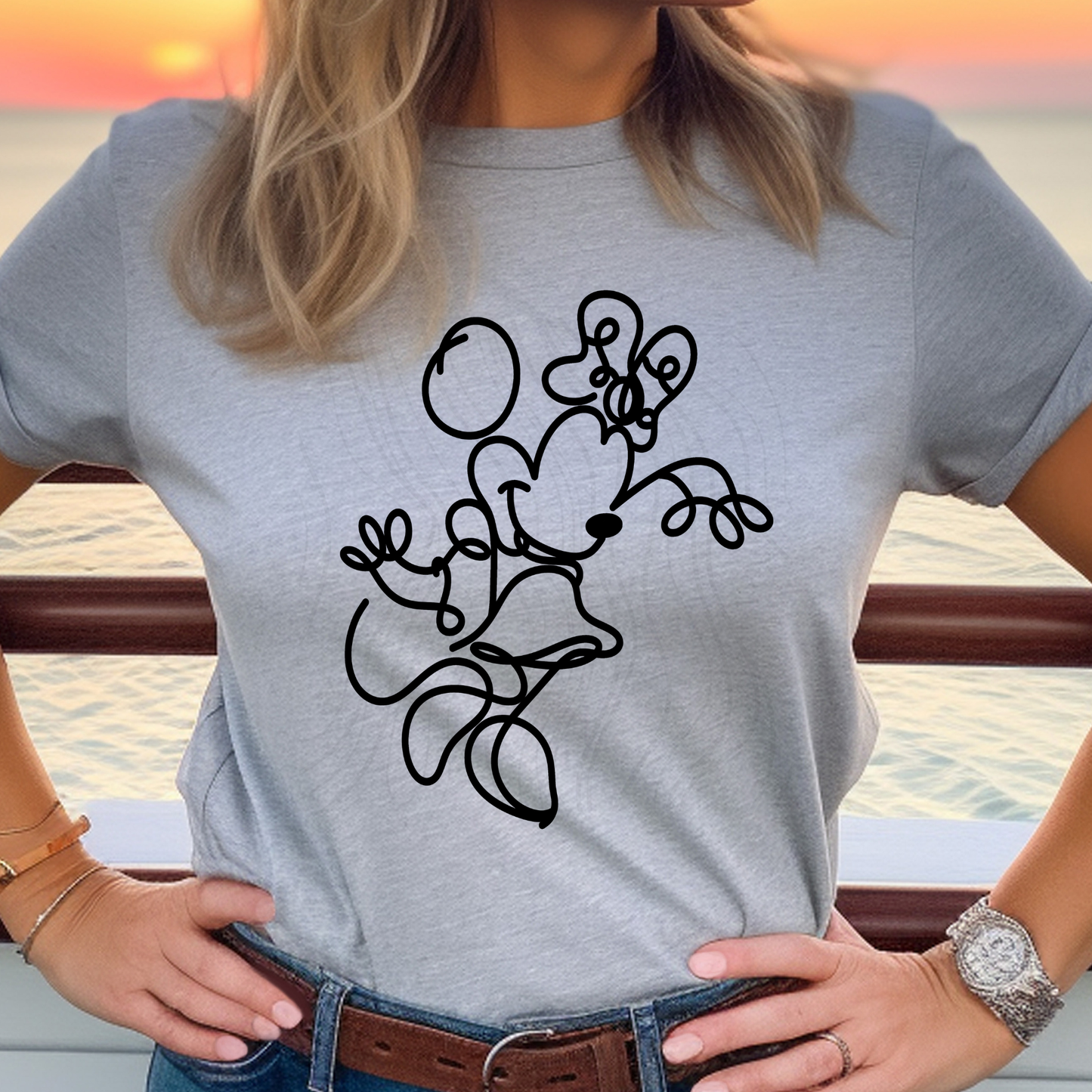 Girl Mouse Sketch Transfer