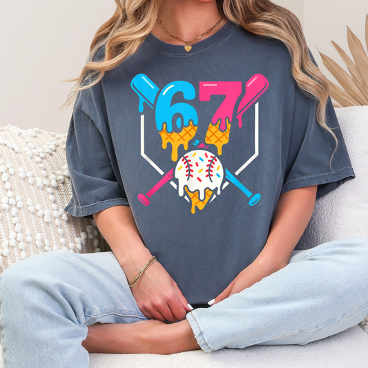 67 Drip Baseball Transfer