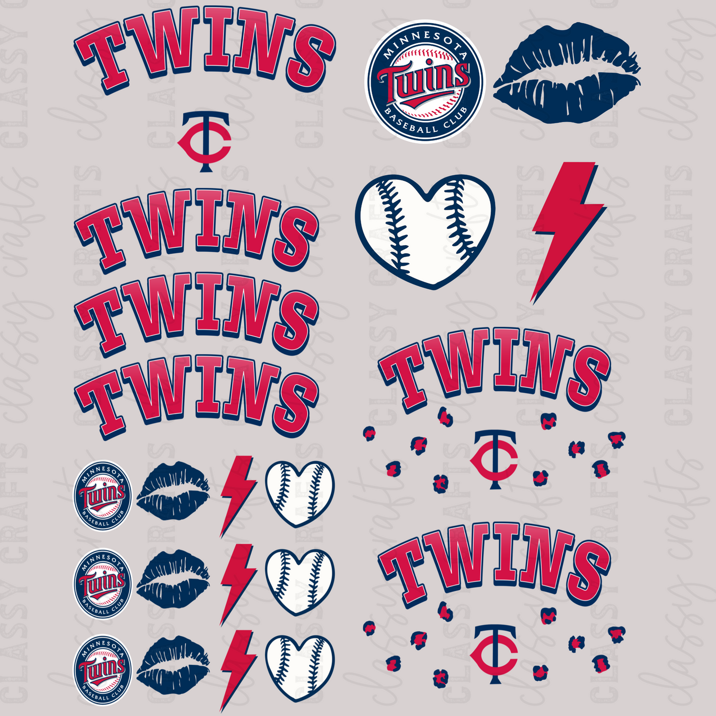 Twins - 30x24 - MINI PREMADE GANG SHEET